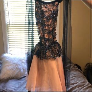 Blush and navy lyrical costume